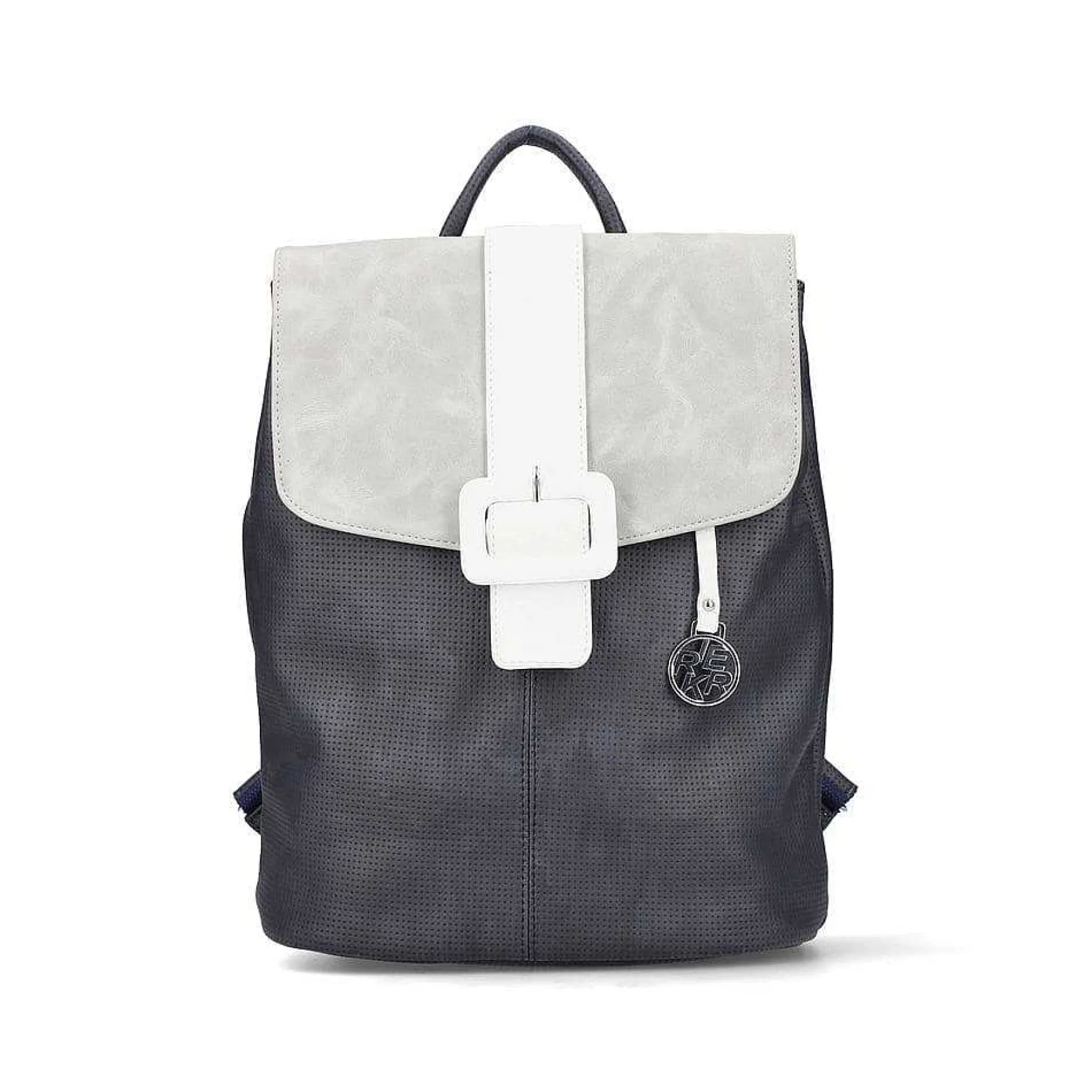 Rieker | Backpack Navy Blue-Pure White