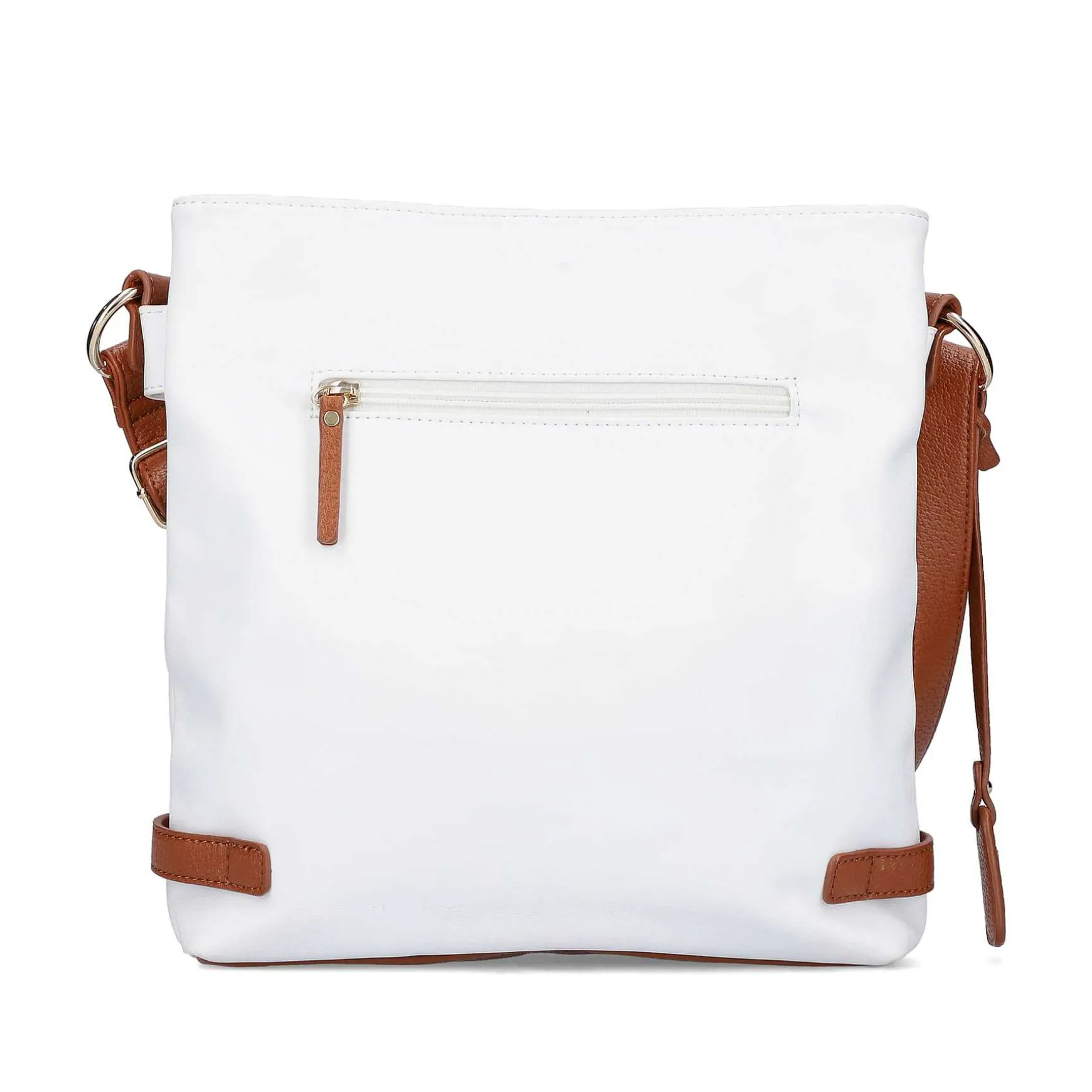 Rieker | Handbag Pure White-Nut Brown
