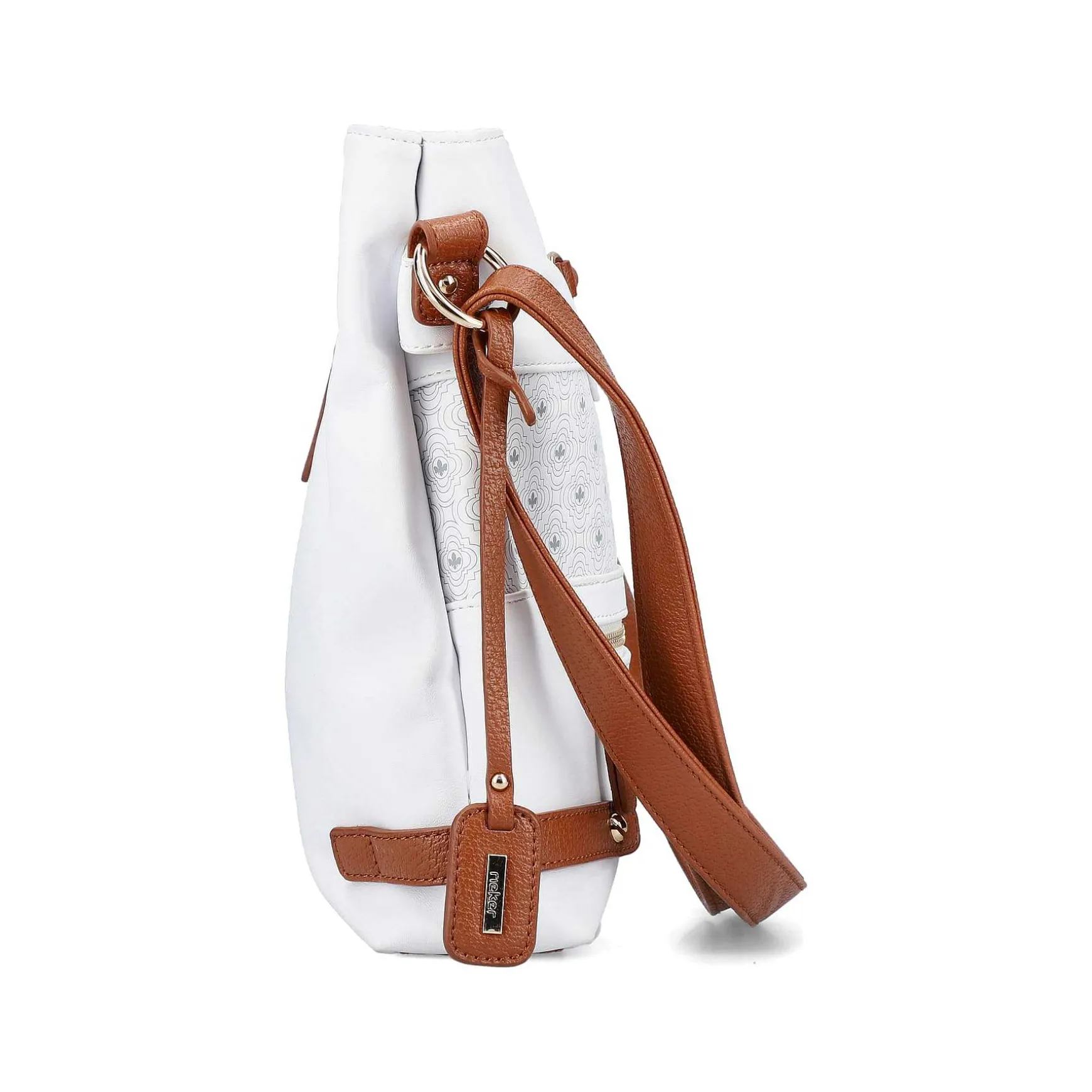 Rieker | Handbag Pure White-Nut Brown
