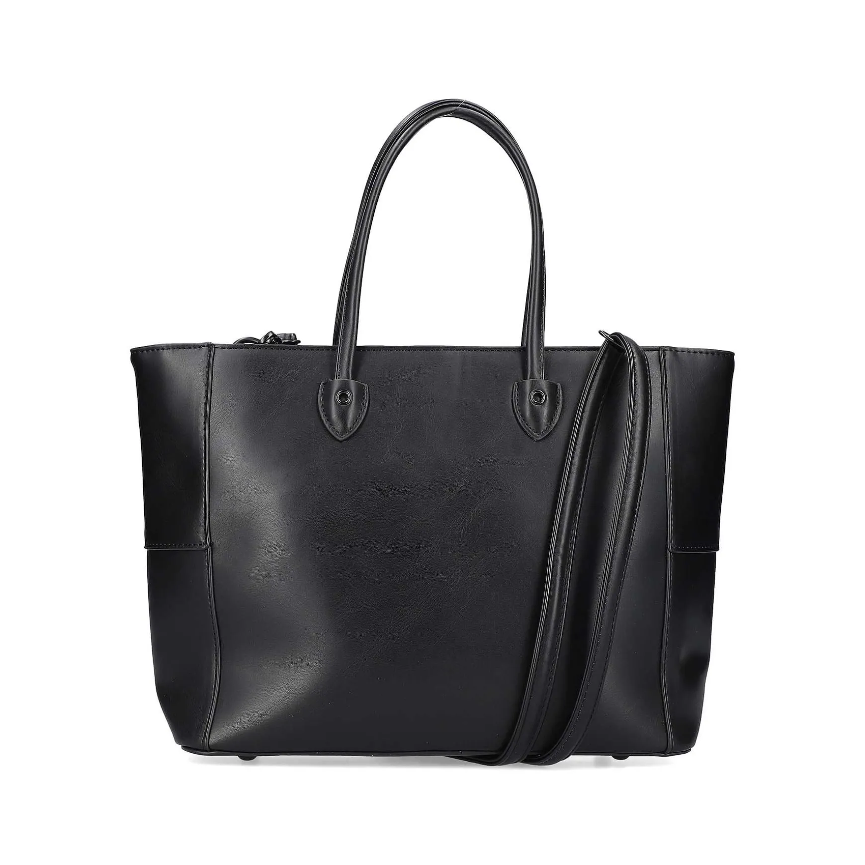 Rieker | Shopper Jet Black-Fire Red