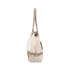 Rieker | Shopper Pearl White-Nut Brown-Rose