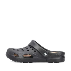 Rieker Men'S Clogs Glossy Black