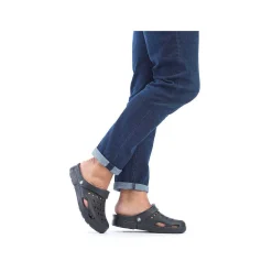 Rieker Men'S Clogs Glossy Black