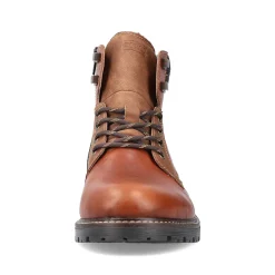 Rieker Men'S Corded Boots Caramel Brown