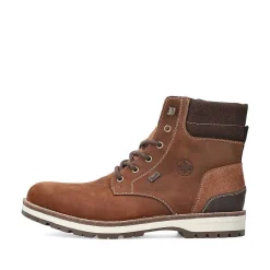 Rieker Men'S Corded Boots Chestnut Brown