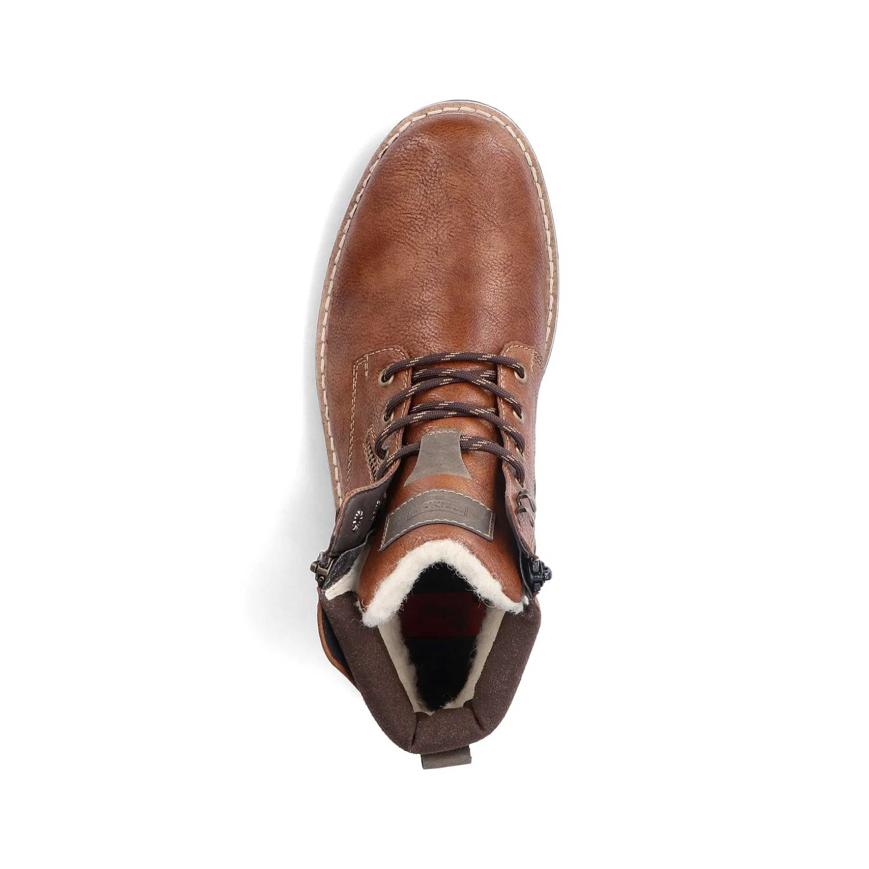 Rieker Men'S Corded Boots Caramel Brown