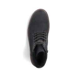 Rieker Men'S Corded Boots Asphalt Black