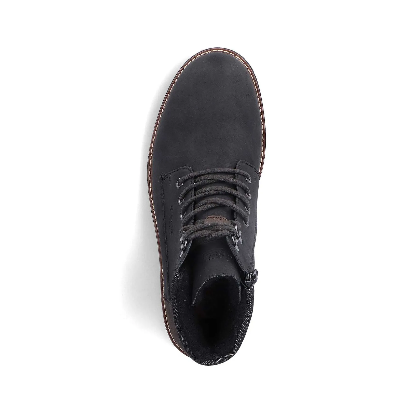 Rieker Men'S Corded Boots Asphalt Black