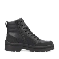 Rieker Men'S Corded Boots Deep Black