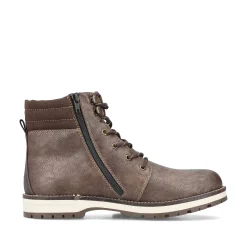 Rieker Men'S Corded Boots Tobacco Brown