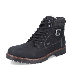 Rieker Men'S Corded Boots Asphalt Black