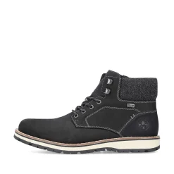 Rieker Men'S Corded Boots Deep Black