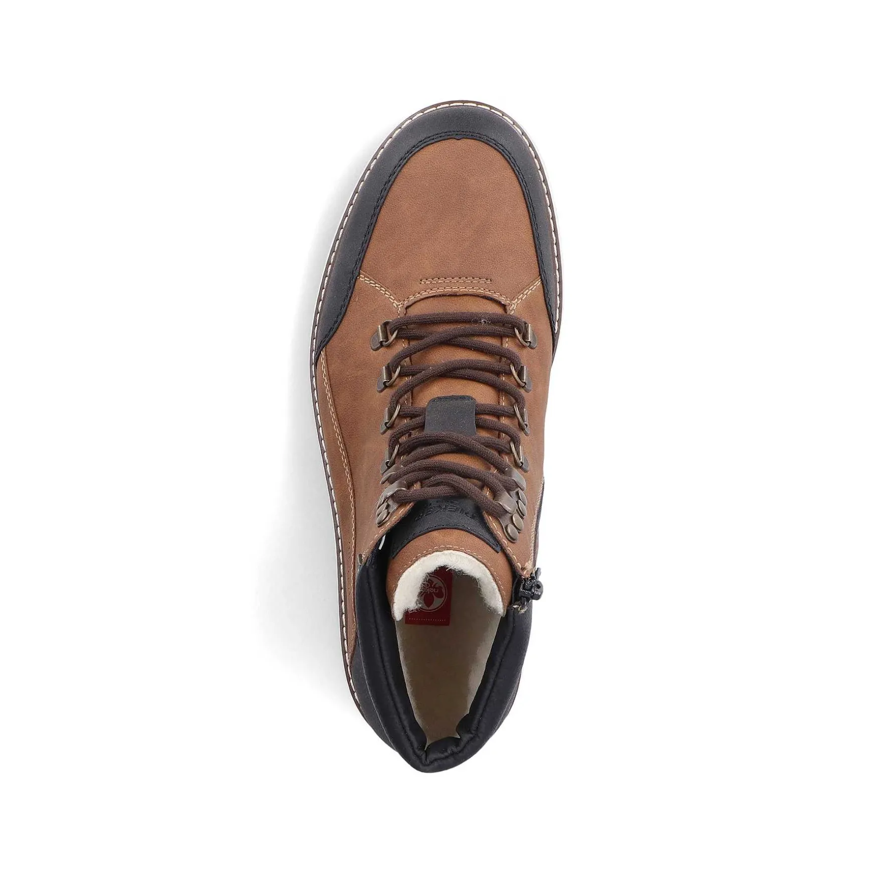 Rieker Men'S Corded Boots Light Brown-Black