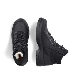 Rieker Men'S Corded Boots Asphalt Black