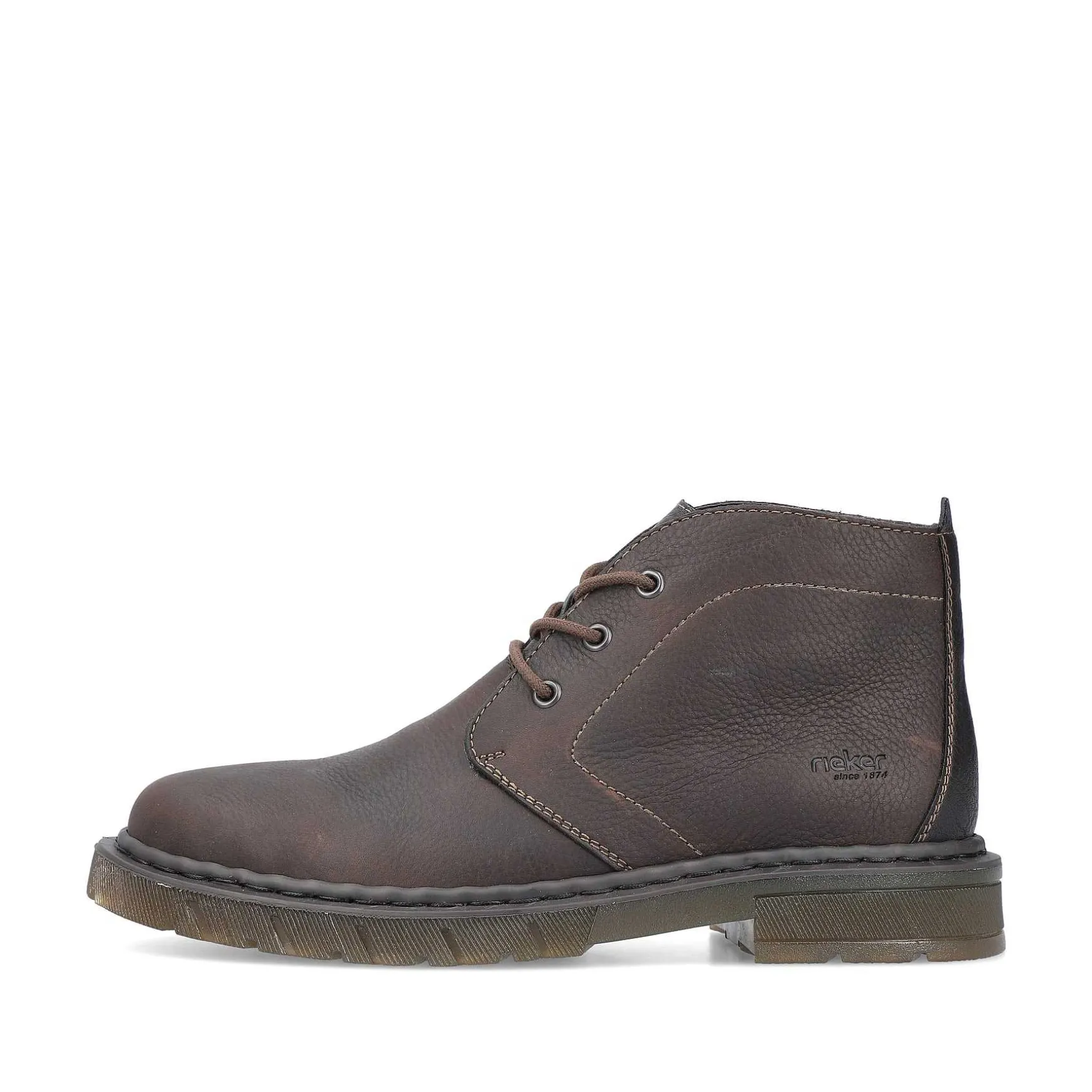 Rieker Men'S Corded Boots Dark Brown