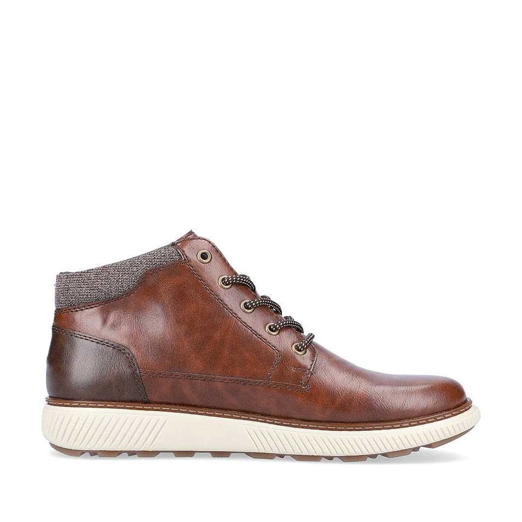 Rieker Men'S Corded Boots Coffee Brown