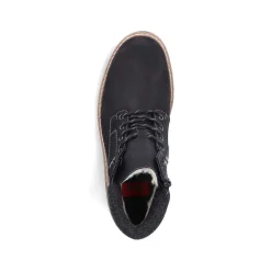 Rieker Men'S Corded Boots Deep Black