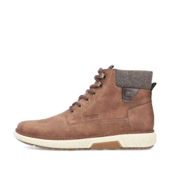Rieker Men'S Corded Boots Coffee Brown