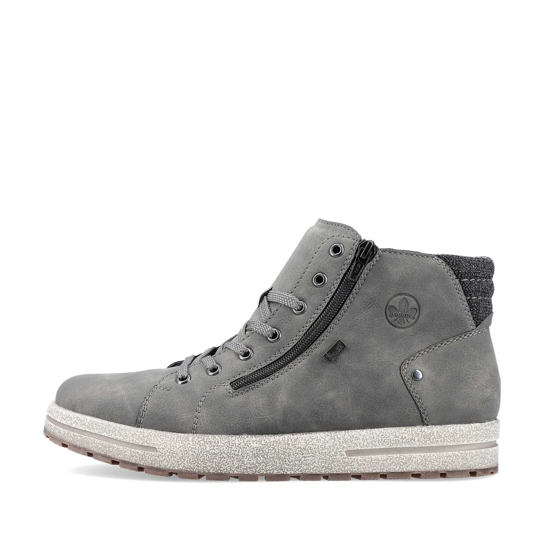 Rieker Men'S Corded Boots Moon Grey