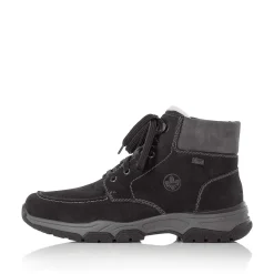 Rieker Men'S Corded Boots Deep Black