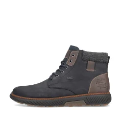Rieker Men'S Corded Boots Navy Blue