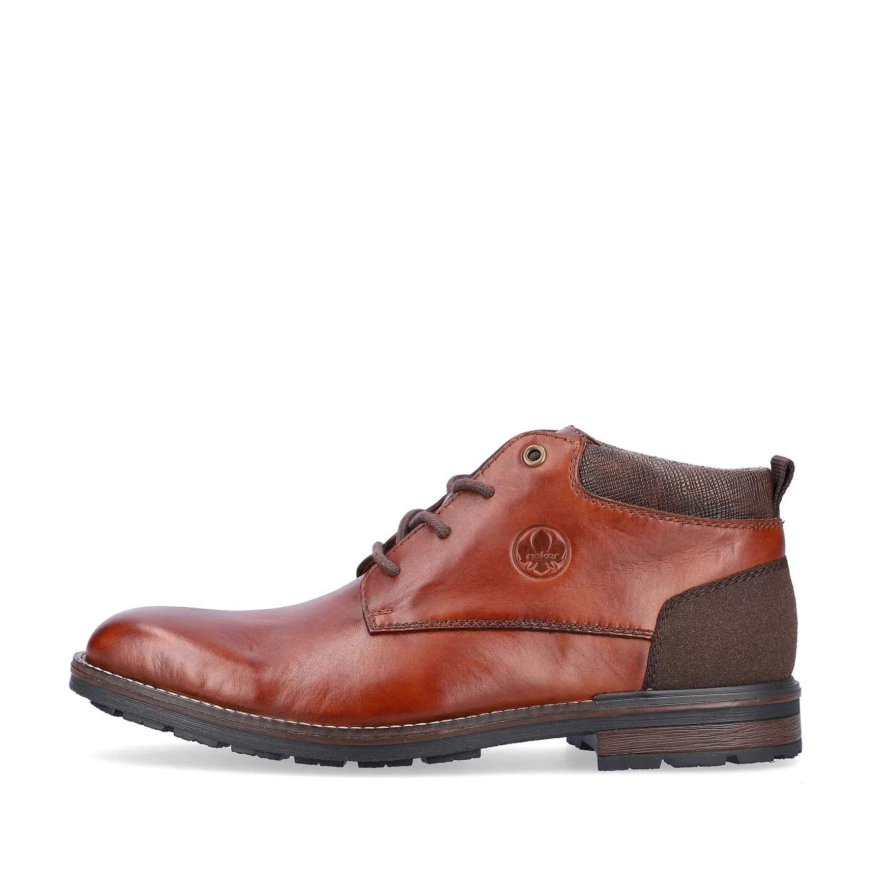Rieker Men'S Corded Boots Chestnut Brown