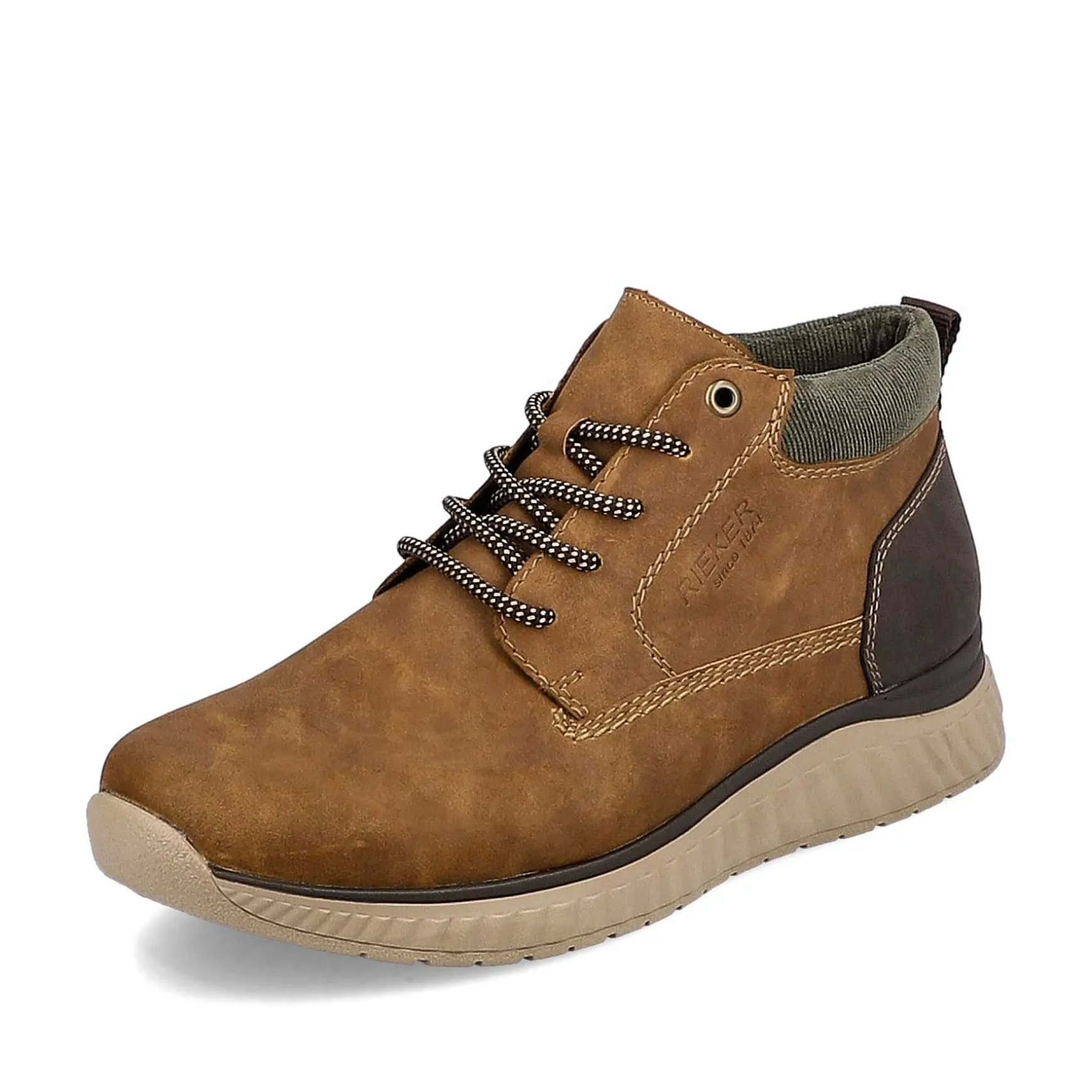 Rieker Men'S Corded Boots Coffee Brown