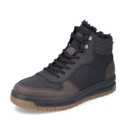 Rieker Men'S Corded Boots Asphalt Black