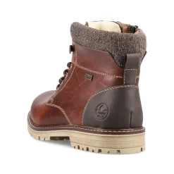 Rieker Men'S Corded Boots Chestnut Brown