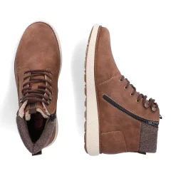 Rieker Men'S Corded Boots Coffee Brown