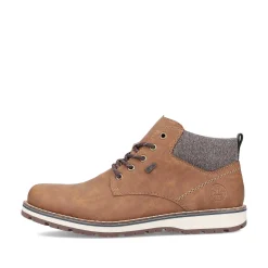 Rieker Men'S Corded Boots Caramel Brown