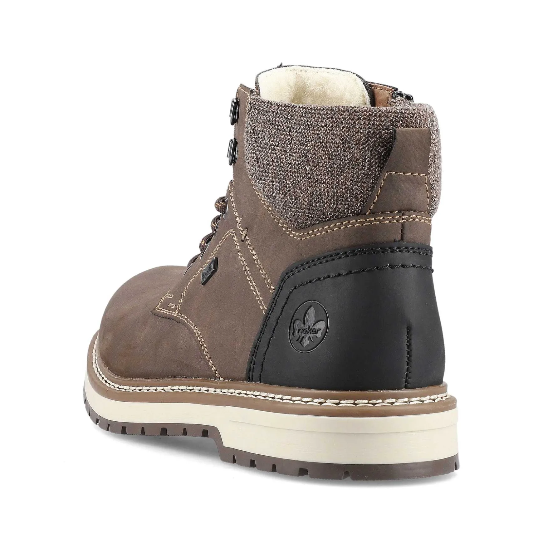 Rieker Men'S Corded Boots Tobacco Brown