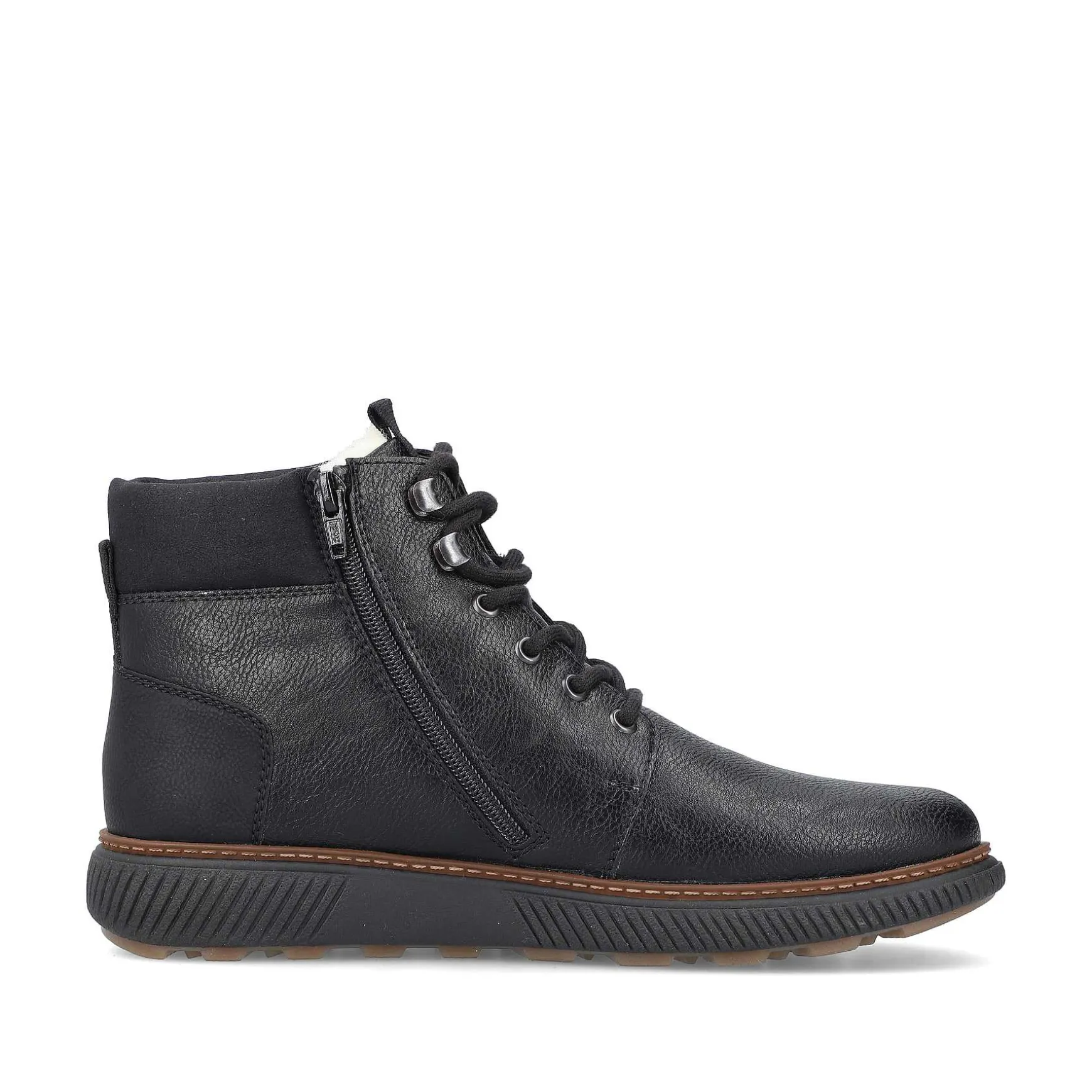 Rieker Men'S Corded Boots Night Black