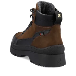 Rieker Men'S Corded Boots Nut-Brown Noir