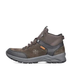 Rieker Men'S Corded Boots Coffee Brown