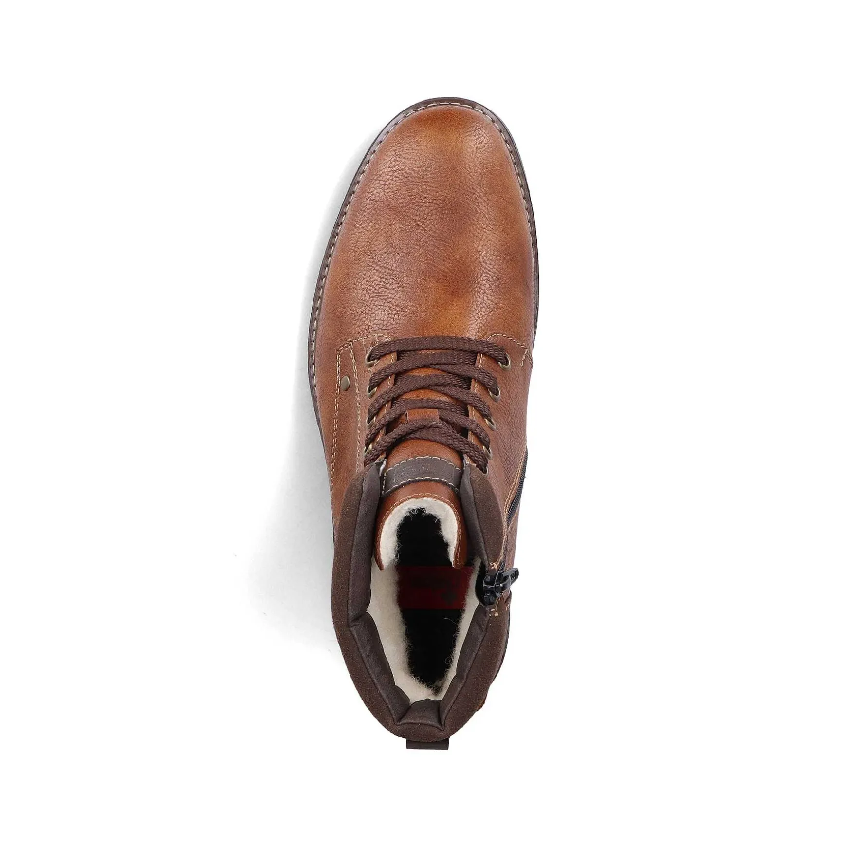 Rieker Men'S Corded Boots Caramel Brown