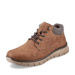 Rieker Men'S Corded Boots Cinnamon Brown