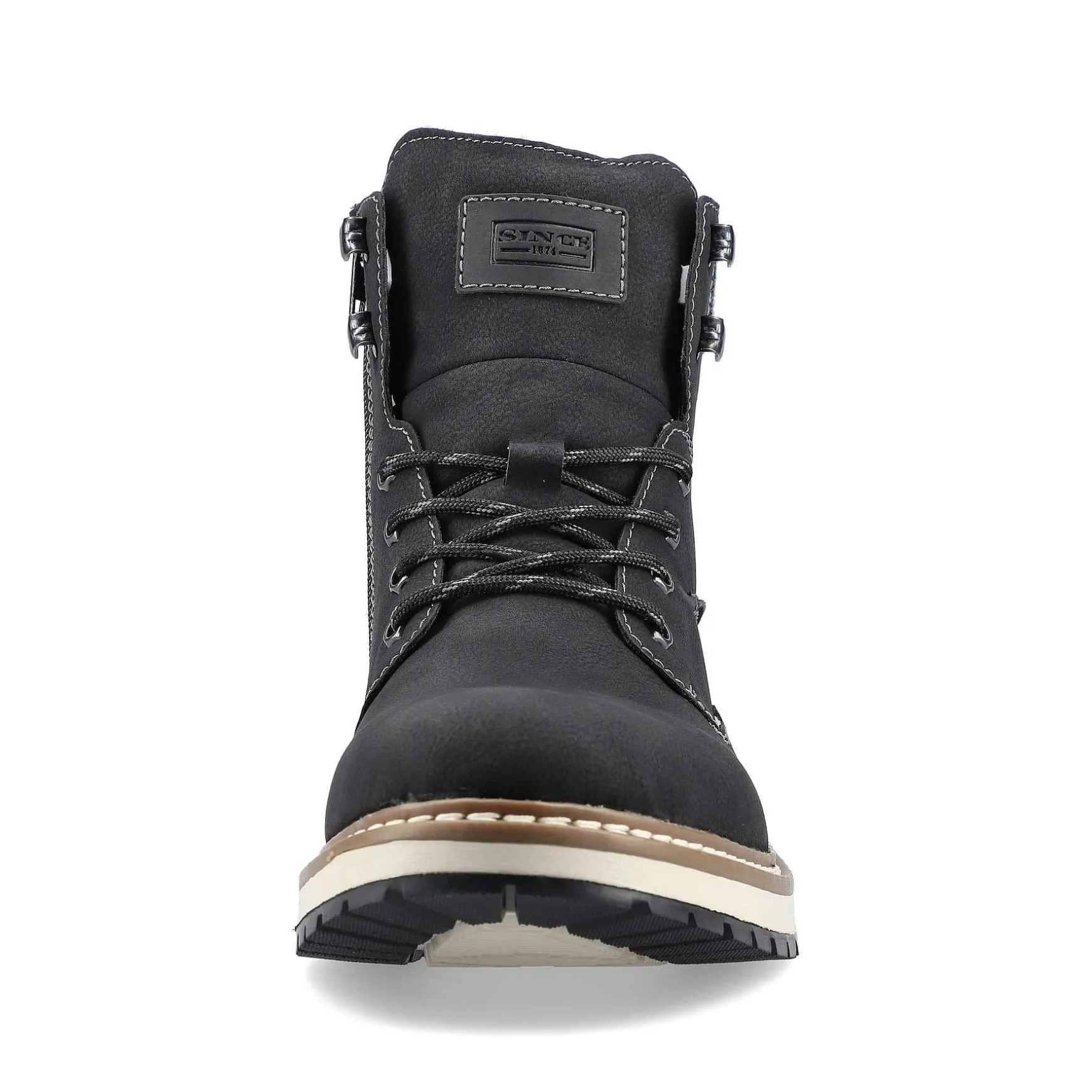 Rieker Men'S Corded Boots Deep Black