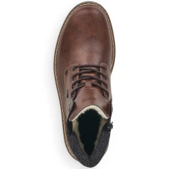 Rieker Men'S Corded Boots Chestnut Brown