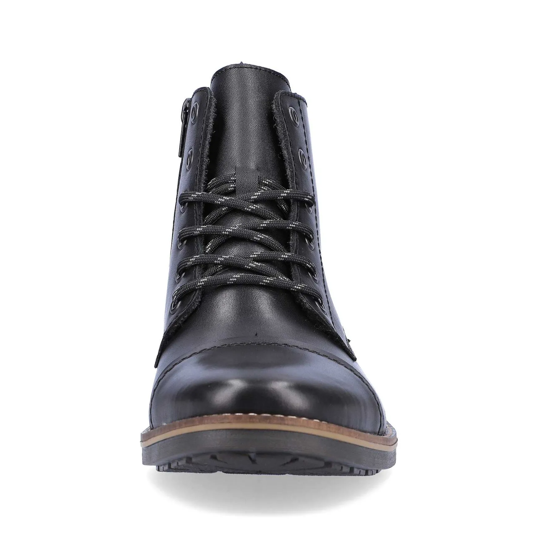 Rieker Men'S Corded Boots Graphite Black