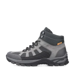 Rieker Men'S Corded Boots Platinum Gray
