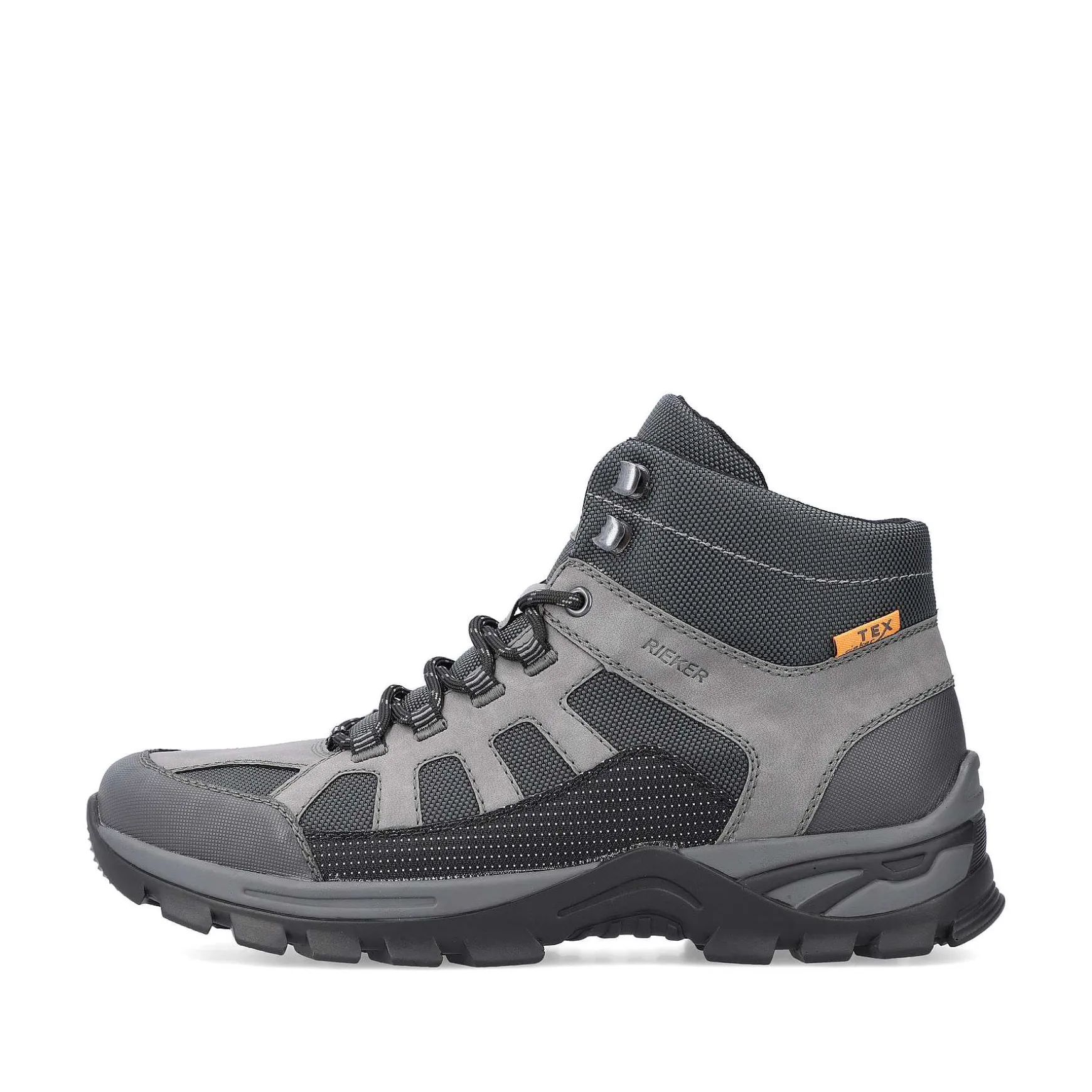 Rieker Men'S Corded Boots Platinum Gray