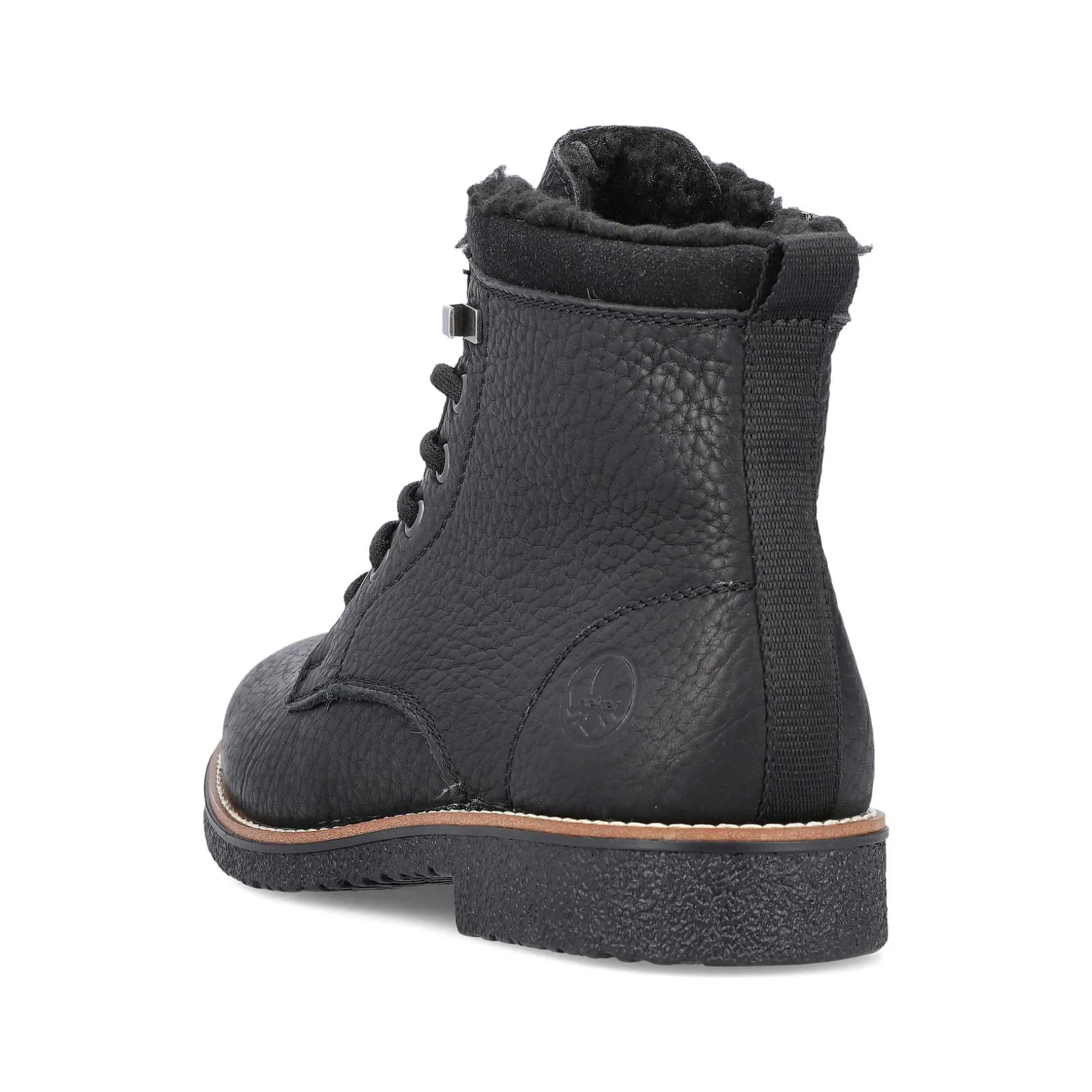 Rieker Men'S Corded Boots Graphite Black