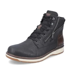 Rieker Men'S Corded Boots Night Black