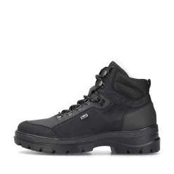 Rieker Men'S Corded Boots Asphalt Black