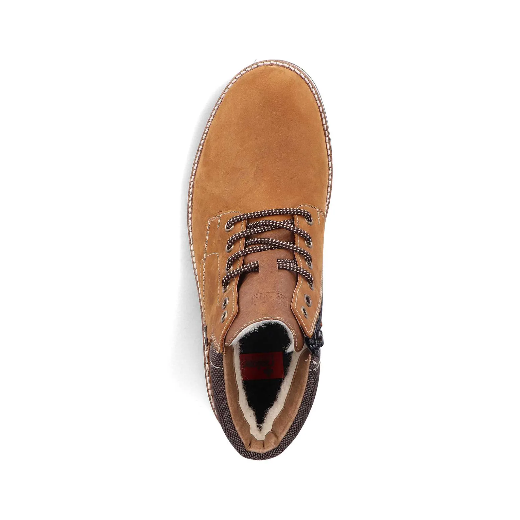 Rieker Men'S Corded Boots Caramel Brown