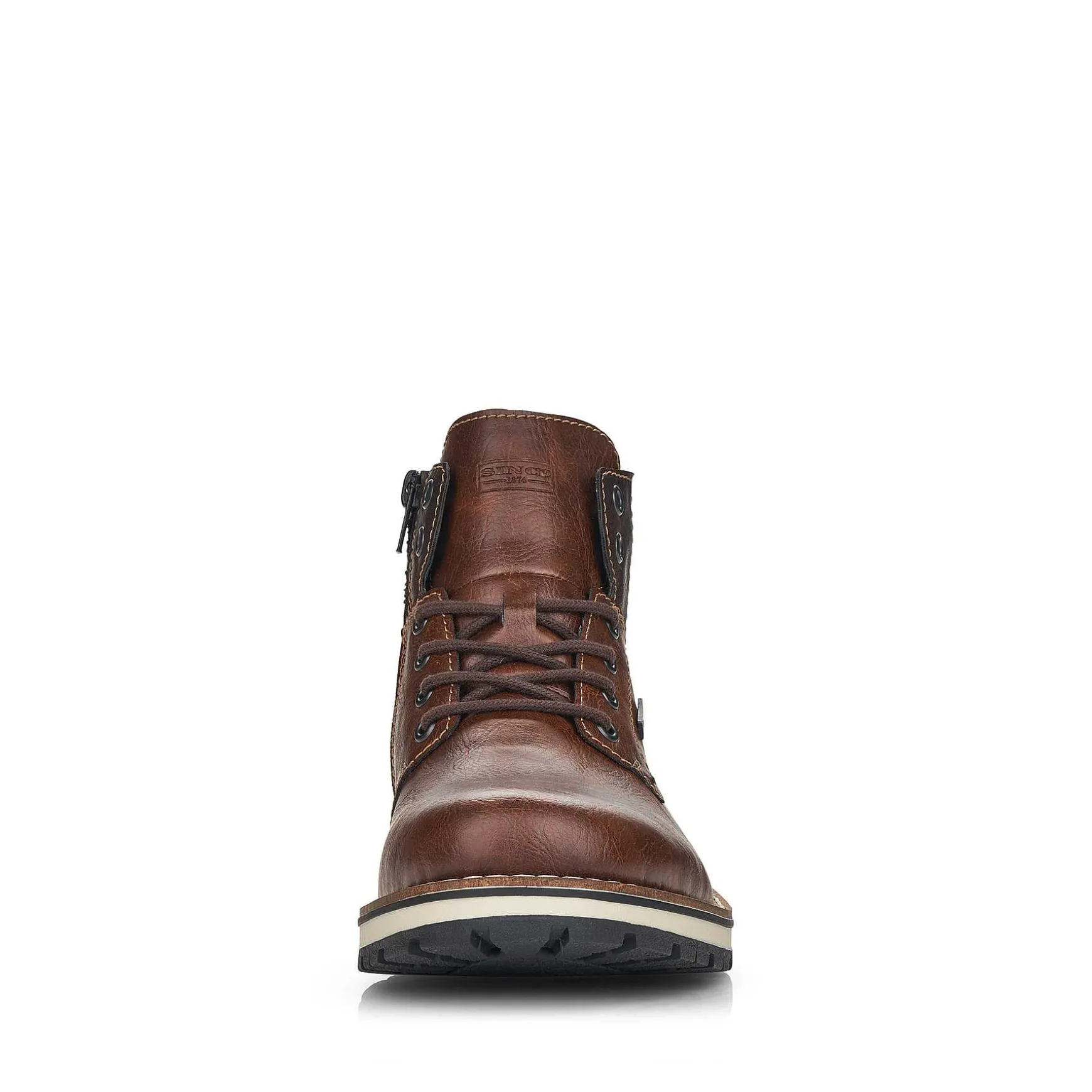 Rieker Men'S Corded Boots Chestnut Brown