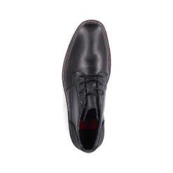 Rieker Men'S Corded Boots, Glossy Black