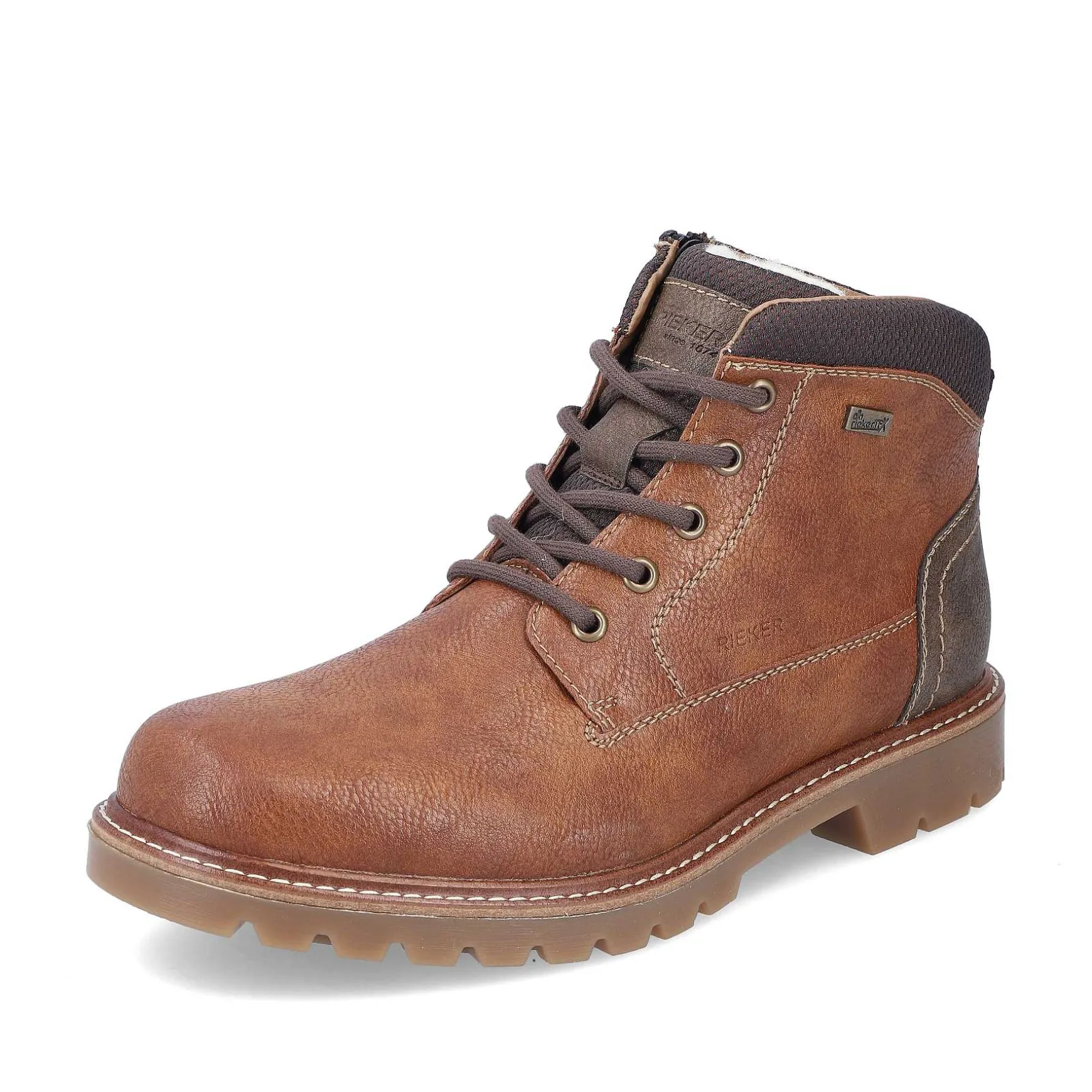 Rieker Men'S Corded Boots Nougat Brown