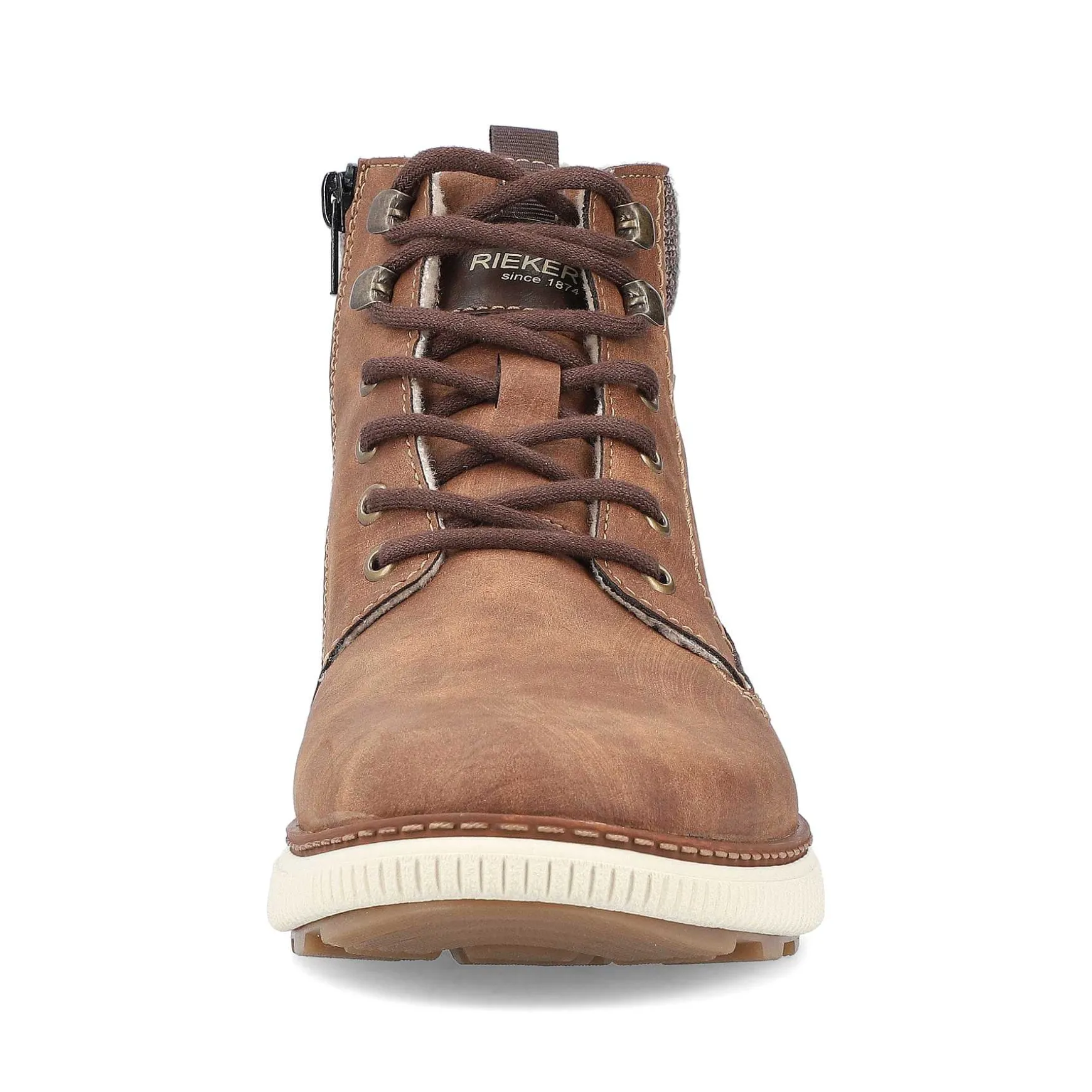 Rieker Men'S Corded Boots Coffee Brown